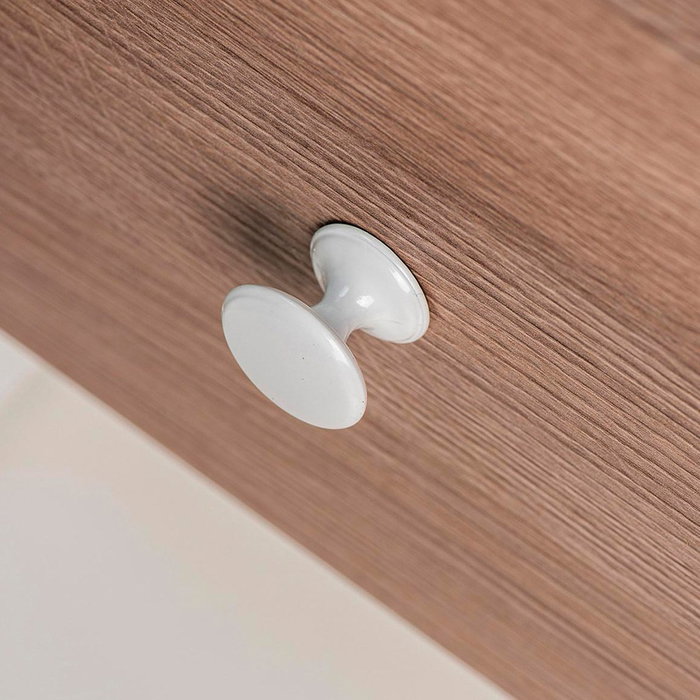 Rei Bouton de tiroir modèle 756 zamak blanc Ø33 x 27 mm