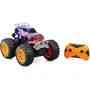 EXOST - Voiture Télécommandée Phantom Force 1/16 - Modèle RC 28-5 cm - 10 km/h - Technologie 2.4 GHz pour 10 Pilotes - Couleurs Violet et Orange - Pour Enfants dès 5 ans