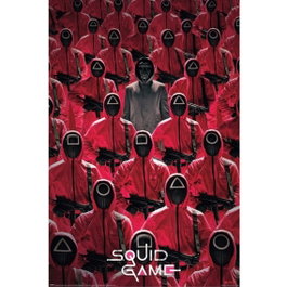 Poster Squid Game membres de l'organisation et chef