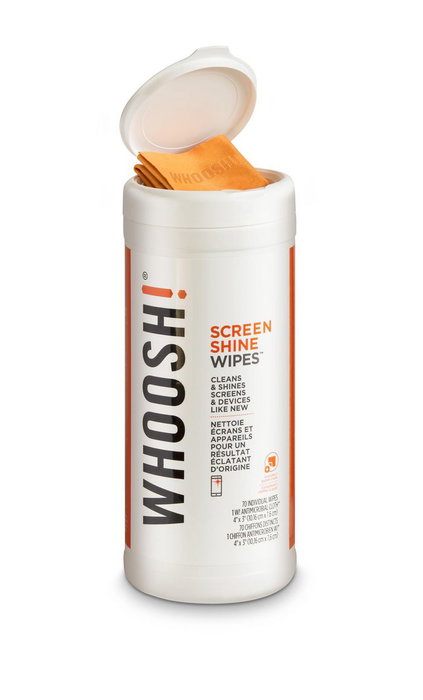 Whoosh! Lingettes de nettoyage pour écran, pack de 70 Whoosh! Lingettes de nettoyage pour écran, pack de 70
