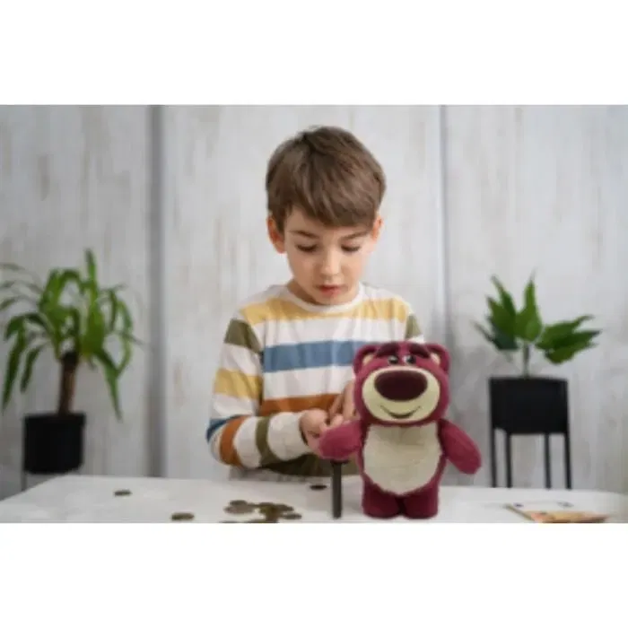Lexibook Tirelire électronique interactive Lotso Bears - Rose - Effets sonores - A partir de 3 ans - 2 fentes pour pièces et billets
