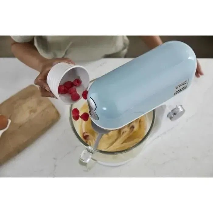 Kenwood KMX754APB - Robot pâtissier multifonction professionnel 1000W, bol en verre 5L avec variateur électronique et plus de 15 accessoires