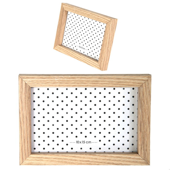 Home Deco Factory Lot de 8 cadres photo en bois et noir