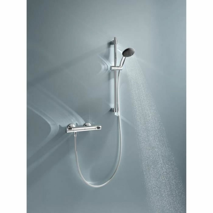 Grohe Ensemble de douche Vitalio Start 110 avec mitigeur thermostatique et barre 60cm - Chromé Grohe Ensemble de douche Vitalio Start 110 avec mitigeur thermostatique et barre 60cm - Chromé