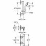 Grohe Ensemble de douche Vitalio Start 110 avec mitigeur thermostatique et barre 60cm - Chromé