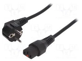 IEC LOCK Câble d'alimentation H05VV-F avec verrou IEC LOCK, 1,5m