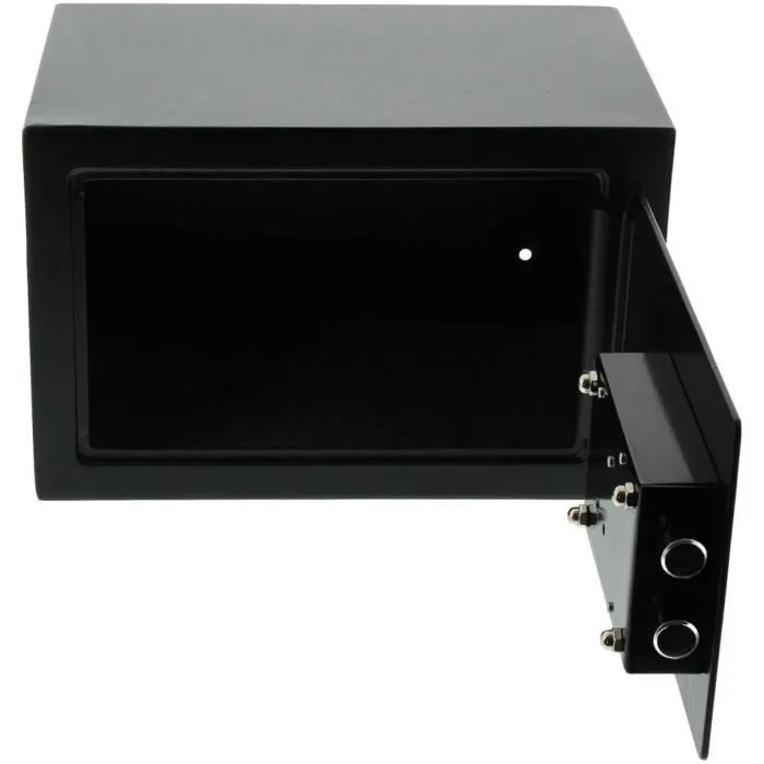 BURG WACHTER Favor S3 K - Coffre-fort de sécurité noir - Serrure à double panneton, 12.4 L - Dimensions 200 x 310 x 200 mm (L x H x P)