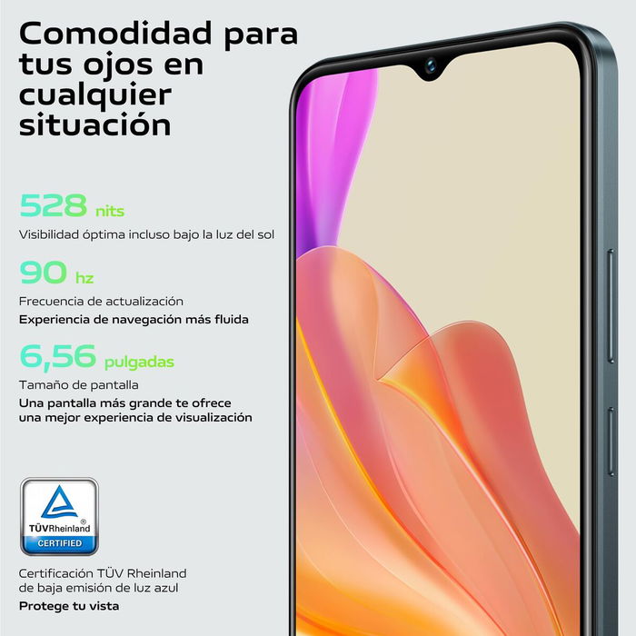 Smartphone Vivo Y03 6,56" MediaTek Helio G85 4 GB RAM 128 GB Noir Smartphone Vivo Y03 6,56" MediaTek Helio G85 4 GB RAM 128 GB Noir
