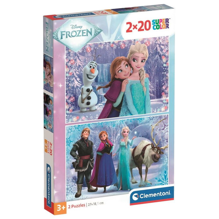 Clementoni Lot de 2 Puzzles La Reine des Neiges 2 - 2x20 pièces