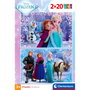 Clementoni Lot de 2 Puzzles La Reine des Neiges 2 - 2x20 pièces