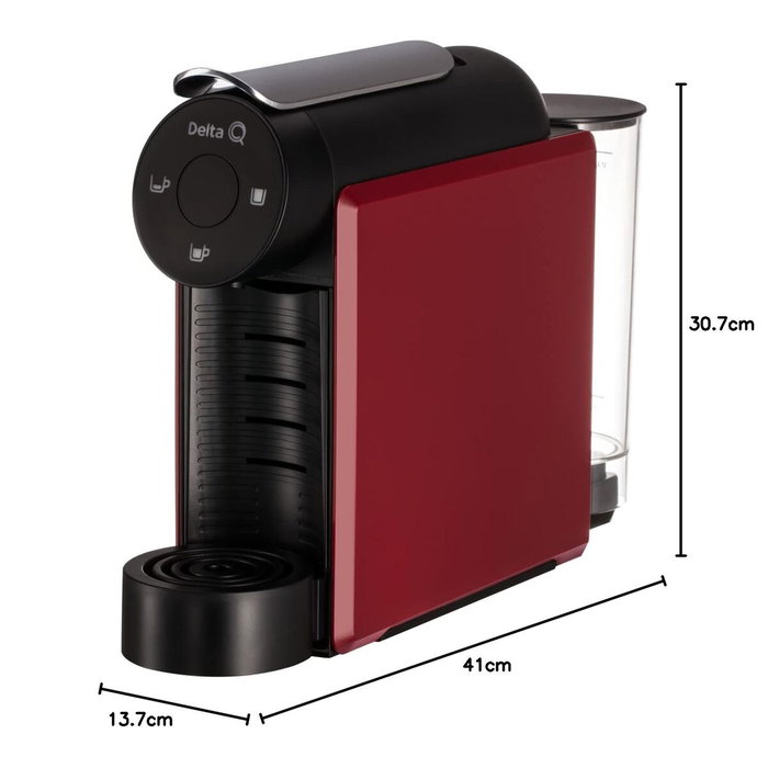 Cafetière superautomatique Delta Q Mini Qool Rouge Cafetière superautomatique Delta Q Mini Qool Rouge