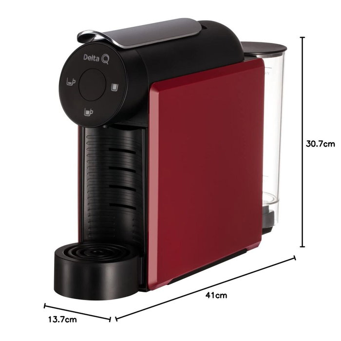 Cafetière superautomatique Delta Q Mini Qool Rouge Cafetière superautomatique Delta Q Mini Qool Rouge