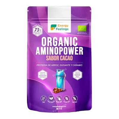 ENERGY FEELINGS Organic Aminopower 73% Chocolat 500g ENERGY FEELINGS Organic Aminopower 73% Chocolat 500g