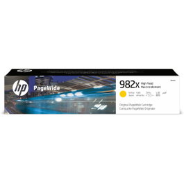 HP Cartouche d'encre PageWide 982X Jaune Haute Capacité