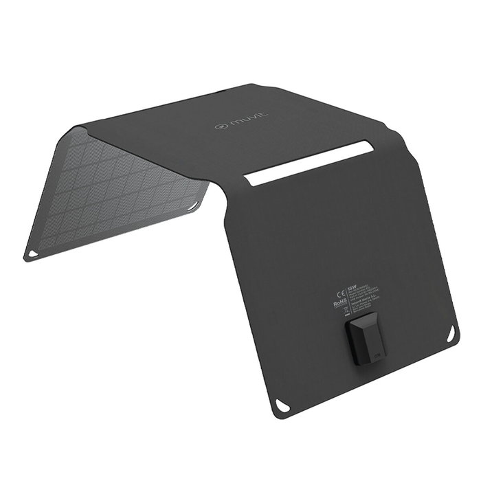 Chargeur solaire Muvit MCSCH0002 Noir Chargeur solaire Muvit MCSCH0002 Noir