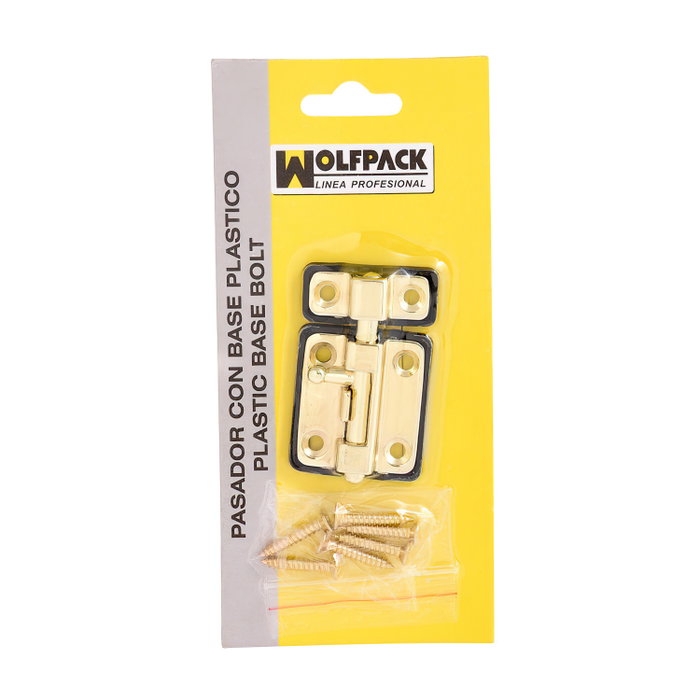 WOLFPACK LINEA PROFESIONAL Pasador avec base plastique 35 mm latonado WOLFPACK LINEA PROFESIONAL Pasador avec base plastique 35 mm latonado
