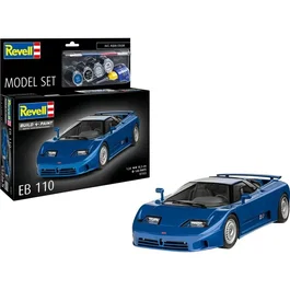 Revell Maquette à monter Bugatti EB 110 - Model Set avec colle et peintures - 1/24