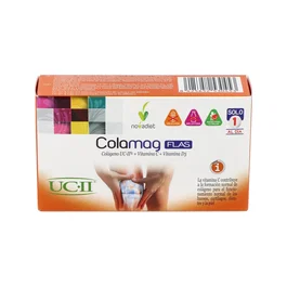 Novadiet Colamag Flas 30 comprimés – Complément articulations collagène vitamine C D3
