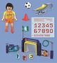Playmobil 72057 My Life Centre d'entraînement de football
