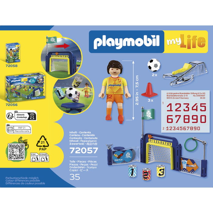 Playmobil 72057 My Life Centre d'entraînement de football
