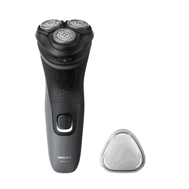 Philips S1142/00 - Tondeuse Série 1000, Noir, 3 Lames rotatives, 45 min d'autonomie, Charge USB, Wet & Dry
