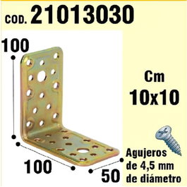 WOLFPACK LINEA PROFESIONAL Support pour bois angulaire 50x 100x 100 mm.