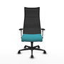 Piqueras y Crespo Chaise de Bureau Albacete Turquoise et Noir
