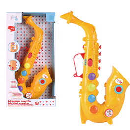 Tachan Saxophone Électronique pour Enfant Lml006 - Saxophone Jouet avec LED, 5 Touches, 4 Modes de Jeu et 5 Langues pour Apprentissage Musical Dès 18 Mois