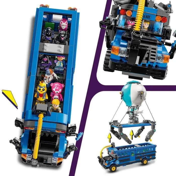 LEGO Fortnite 77073 Bus de combat - Jeu de construction collector inspiré du jeu vidéo, inclut 9 minifigurines