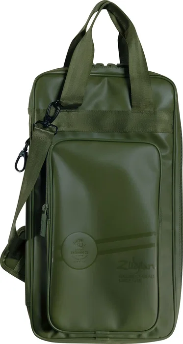 ZILDJIAN Collection Gigging Sac à Baguettes Vert avec Compartiments et Corr