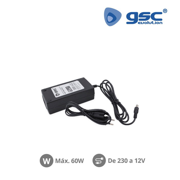 GSC Evolution Alimentation pour rubans LED 220V à 12V 60W GSC Evolution Alimentation pour rubans LED 220V à 12V 60W