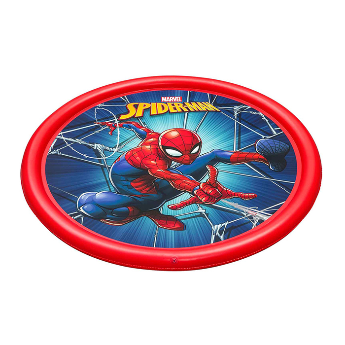 Bestway 98792 Piscine Gonflable avec Asperseur Spiderman 165 cm +2 Ans Jardin