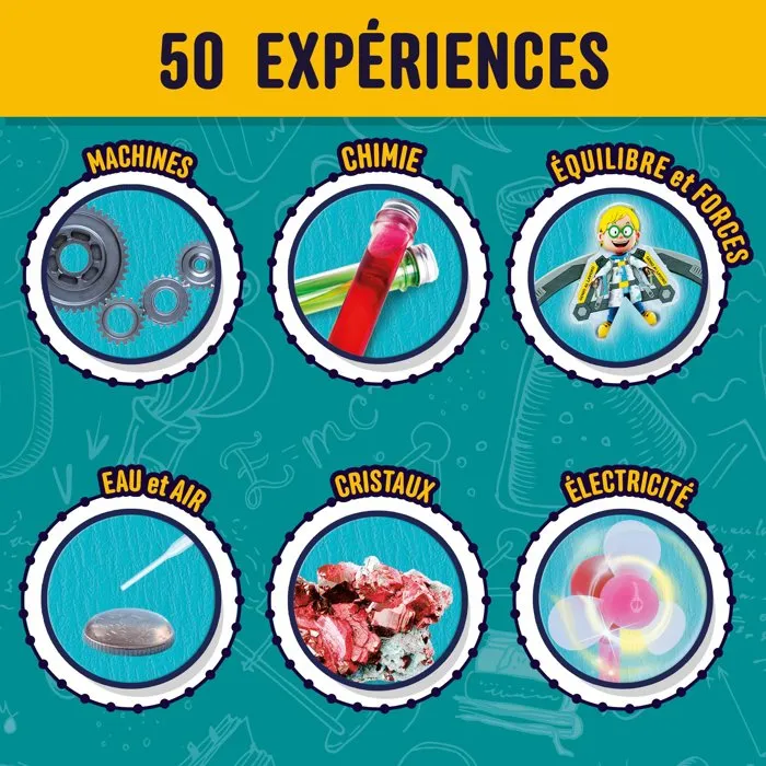 Lisciani Giochi I'm A Genius Laboratoire de Sciences - Coffret de 50 expériences