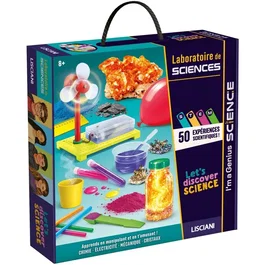 Lisciani Giochi I'm A Genius Laboratoire de Sciences - Coffret de 50 expériences