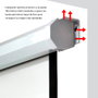 Phoenix Technologies - Pantalon de projection manuelle 200 x 200 cm 112" blanc mate
