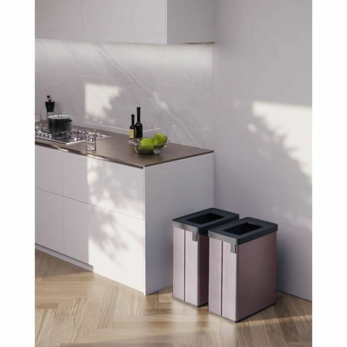 Curver Poubelle de Tri VERTO 54 L Rose Perle Curver Poubelle de Tri VERTO 54 L Rose Perle