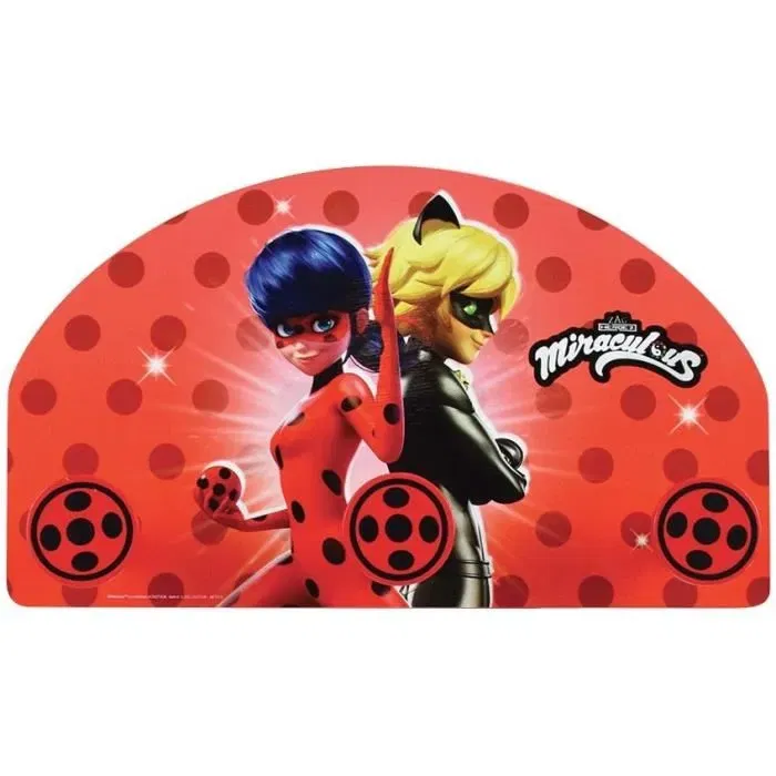 Fun House Porte-manteau pour enfant Ladybug Miraculous, H.37 x L.21.5 x P.7 cm, pour chambre - Modèle MIRACULOUS