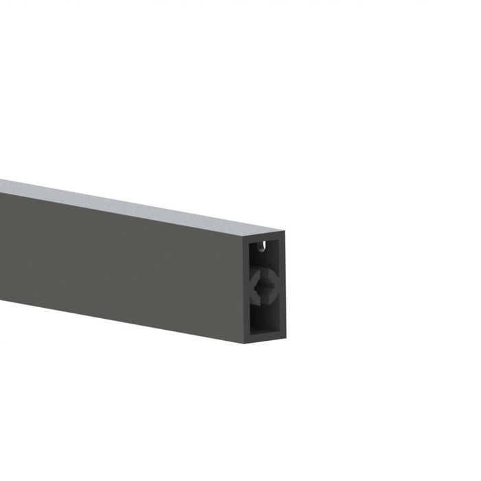 HERRAJES ALK Profil Tirador Qube Blanco 20X10 1,10M Pour Tiroir Intérieur Finition Anthracite HERRAJES ALK Profil Tirador Qube Blanco 20X10 1,10M Pour Tiroir Intérieur Finition Anthracite