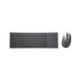 Dell KM7120W 580-AIWM Kit Souris et Clavier Sans Fil Pro Plus US International, Noir/Gris