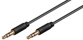 MicroConnect Câble Minijack 3,5 mm stéréo slim, 3 m