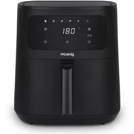 Hkoenig FRY880 - Friteuse sans huile Air Fryer - 8 litres - 1700W - 6 programmes de cuisson - Écran tactile - Grille amovible