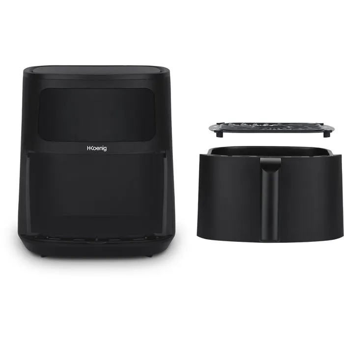 Hkoenig FRY880 - Friteuse sans huile Air Fryer - 8 litres - 1700W - 6 programmes de cuisson - Écran tactile - Grille amovible
