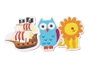 Cayro - 36 Figures magnétiques - Jouet éducatif pour enfant dès 3 ans - Multilingue (espagnol, anglais, français, italien, portugais, allemand)