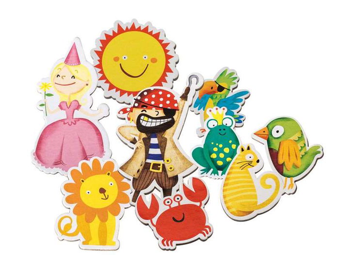 Cayro - 36 Figures magnétiques - Jouet éducatif pour enfant dès 3 ans - Multilingue (espagnol, anglais, français, italien, portugais, allemand)