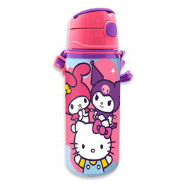 Kids Licensing Gourde Aluminium Isotherme 600 ml avec Poignée Hello Kitty & Friends HK50206 pour Enfants à partir de 3 ans