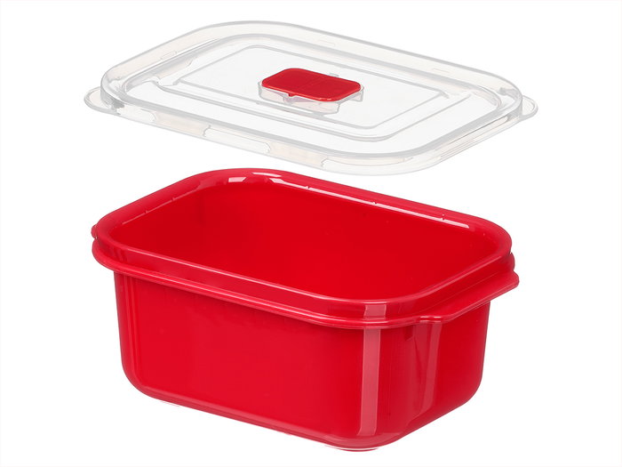 LEKNES Boîte de conservation rouge 1 L