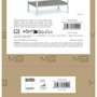 MobleKit Meuble d'Appoint Blanc Marron 45 x 30 x 68 cm
