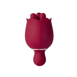 Honey Play Box Rosewyn Vibromasseur et stimulateur ciblé 2-en-1, Rouge