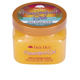 Tree Hut Gommage au Sucre Soleil Fruit de la Passion - Exfoliant Douceur et Éclat, Hydratant au Beurre de Karité et Huiles - 510g