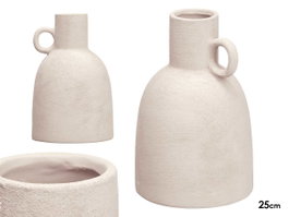 GIFTDECOR JARRON TINAJA BLANCO 25CM